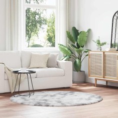 vidaXL Covor shaggy cu pom &icirc;nalt, NAVARRA, gri argintiu, 160x160 cm