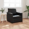 Canapea de podea Negru 74 x 77 x 81 cm Piele artificială