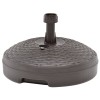 Suport Umbrelă vidaXL Maro 20L, Bază Stabilă Plastic Ratan, Rezistent Intemperii, 45x28cm