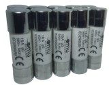 Set 10 sigurante 14x51 16A fuzibile cilindrice ceramica 500V AC gLgG
