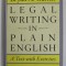 LEGAL WRITING IN PLAIN ENGLISH , A TEXT WITH EXERCICES by BRYAN A. GARNER , 2013