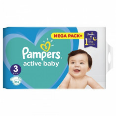 Scutece Pampers Active Baby 3 Junior Mega Box, 152 buc/pachet foto