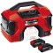 Einhell TE-AC 18/11 LiAC PRESSITO PXC + Twinpack CB - Compresor hibrid 11 bar + Set 2 acumulatori Li-Ion 18 V 2.5 Ah
