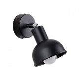 Lampă De Perete Elba Negru Oțel 1 Bec Geometric Mansardă De Interior