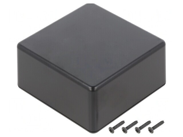 Carcasă Universală 80x80x40mm ABS Neagră IP40