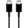 Cablu Date si Incarcare USB Type-C la USB Type-C Samsung Galaxy A40 A405, EP-DG977BBE, 1 m, Negru