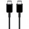 Cablu Date si Incarcare USB Type-C la USB Type-C Samsung Galaxy A40 A405, EP-DG977BBE, 1 m, Negru