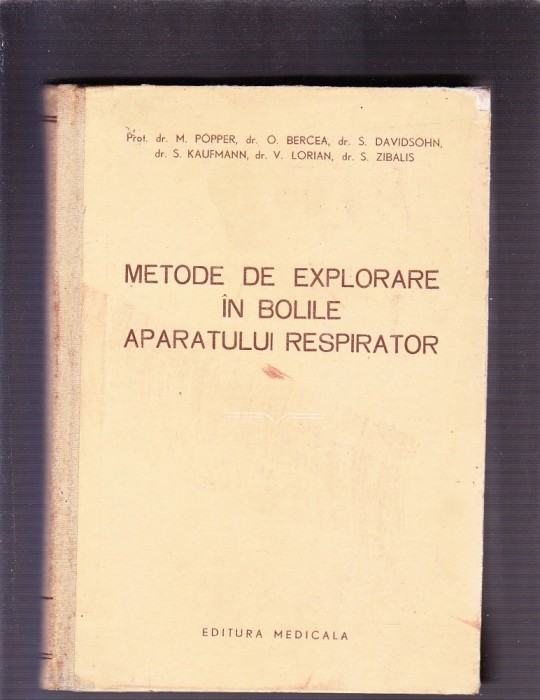 METODE DE EXPLORARE IN BOLILE APARATULUI RESPIRATOR