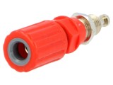 Soclu banană 4mm roşu 36A 33VAC 70VDC