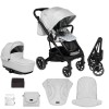 Carucior 2 in 1 Skiddou Moss Normandic Dream Gri: Landou, Sport Reversibil, Accesorii (Husa Plaoie, Sac Picioare), Cadru Aluminiu, Roti Spuma PU
