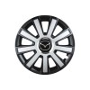 Set 4 capace roti Flash Gri-Negru R14 pentru gama auto Mazda, Autohelix MSA