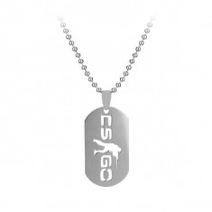 Medalion Lantisor Colier Dog Tag CS GO foto