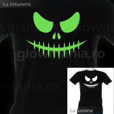 Tricou fosforescent Scary Face