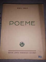 EMIL ISAC - POEME (editie interbelica) foto