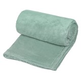 Patura Catifelata Dubla Verde Menta 220x200cm, CMCLASS