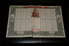 Calendar crestin ortodox 1984 foto