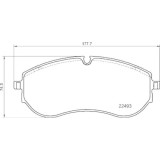 Placute frana Man Tge Box 02.17-, Tge Bus 02.17-, Tge (Uz) 11.16-; Vw Crafter Box (Sy Sx) 09.16-, Crafter Bus (Syi Syj) 09.16-, Crafter (Sz) 11.16-,