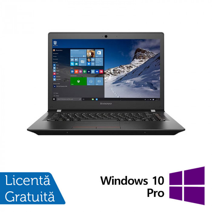 Laptop Refurbished LENOVO ThinkPad E31-80, Intel Core i5-6200U 2.30 - 2.80GHz, 8GB DDR3, 256GB SSD, 13.3 Inch HD, Webcam + Windows 10 Pro NewTechnolog