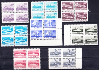 TSV$ - 1974 LP 838 NAVE MARITIME SI FLUVIALE (UZUALE) BLOC X 4 MNH/** LUX foto