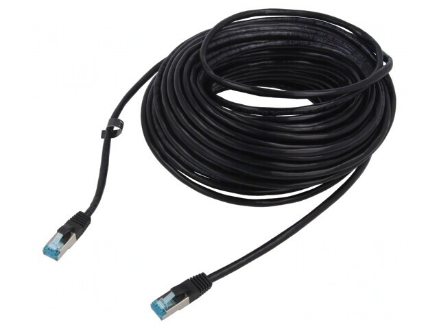 Patch cord F/UTP Cat5e PVC Negru 8m
