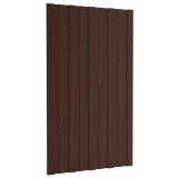 vidaXL Panou de acoperiș 36 pcs Maro 80 x 45 cm Oțel galvanizat 42047116