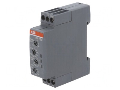 Timer electronic pentru șină DIN, 0,05s-100h, SPDT, 24-240VAC/24-48VDC foto