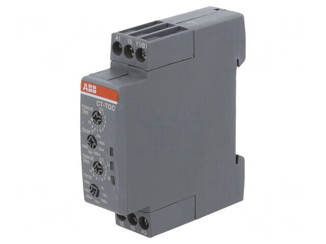 Timer electronic pentru șină DIN, 0,05s-100h, SPDT, 24-240VAC/24-48VDC