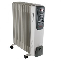 Calorifer electric 2500W, 11 elementi, Alb/gri / ZLN 2128 foto