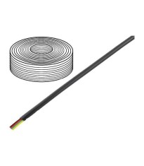 Cablu telefon 4 fire pentru telecomunicatii litat 4x28AWG negru