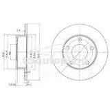 Disc frana FORD FOCUS II Turnier (DA_, FFS, DS) (2004 - 2012) KRIEGER 0950004027