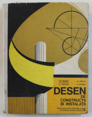 DESEN DE CONSTRUCTII SI INSTALATII - MANUAL PENTRU LICEE INDUSTRIALE CU PROFIL DE CONSTRUCTII de A . COLIU ...V . FLOREA , 1979 foto