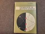 MIHAILEANU COMPLEMENTE DE GEOMETRIE SINTETICA 1