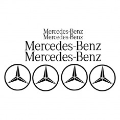 Set Stickere Mercedes Sprinter, Laterale si Spate, Negru foto