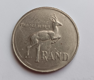M3 C50 - Moneda foarte veche - 1 rand - Africa de Sud - 1988 foto