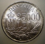 R.122 ROMANIA MIHAI I 25000 LEI 1946 XF/AUNC EROARE RARA 4
