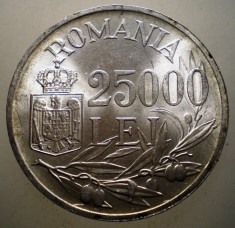 R.122 ROMANIA MIHAI I 25000 LEI 1946 XF/AUNC EROARE RARA 4