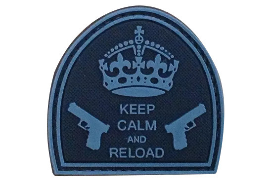 Patch &quot;KEEP CALM AND RELOAD&quot; 3D [GFC TACTICAL]