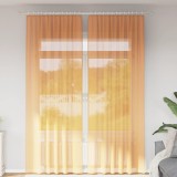 vidaXL Perdele Voile cu buzunare pentru bare 2 buc portocaliu 4102195