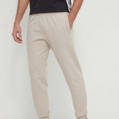 adidas Originals pantaloni de trening din bumbac culoarea bej, uni IR7887