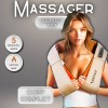 Aparat Masaj Cervical Gat Spate ZENET-757 cu Incalzire, Shiatsu 3D, Bej - Relaxare Musculara, Dureri, Tensiune
