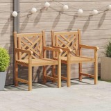 Cumpara ieftin Scaune de grădină 2 pcs Maro 58 x 60 x 90 cm Lemn masiv de tec