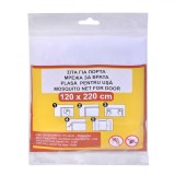 Plasă Anti-&Uuml;&acirc;nțari pentru Ușă, Alb, 220x120 cm, Set cu Cuțit, Oem