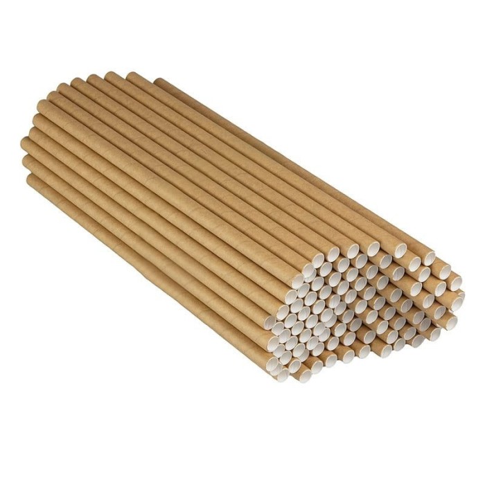 Set 100 paie, flippy, din hartie, 20 cm, model uni, kraft