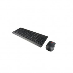 Kit Lenovo Essential Wireless Tastatura + Mouse, receiver nano, USB, 2.4 Ghz, rezistent la stropire, optic, Negru foto