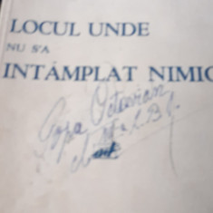 LOCUL UNDE NU S-A INTAMPLAT NIMIC (1933, prima editie) PRINCEPS!!!!