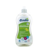 Detergent Vase Bio Ecodoo, Ultradegresant cu Otet si Limeta, 500ml, Curatare Eficienta, Protectie Maini