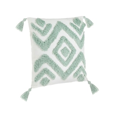 Perna decorativa, 43x43 cm, Verde, Poliester/Bumbac, ATU-086389 foto