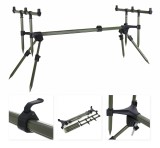 Rod Pod Nevis Supreme 3 Posturi, Aluminiu, Verde Olive, 80-130cm, Husa Transport Inclusa