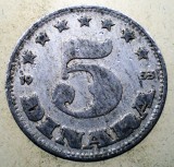 1.634 YUGOSLAVIA JUGOSLAVIA IUGOSLAVIA 5 DINARA DINARI 1953