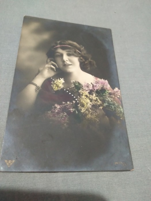 CARTE POSTALA FELICITARE INTERBELICA CIRCULATA IN ROMANIA CARANSEBES